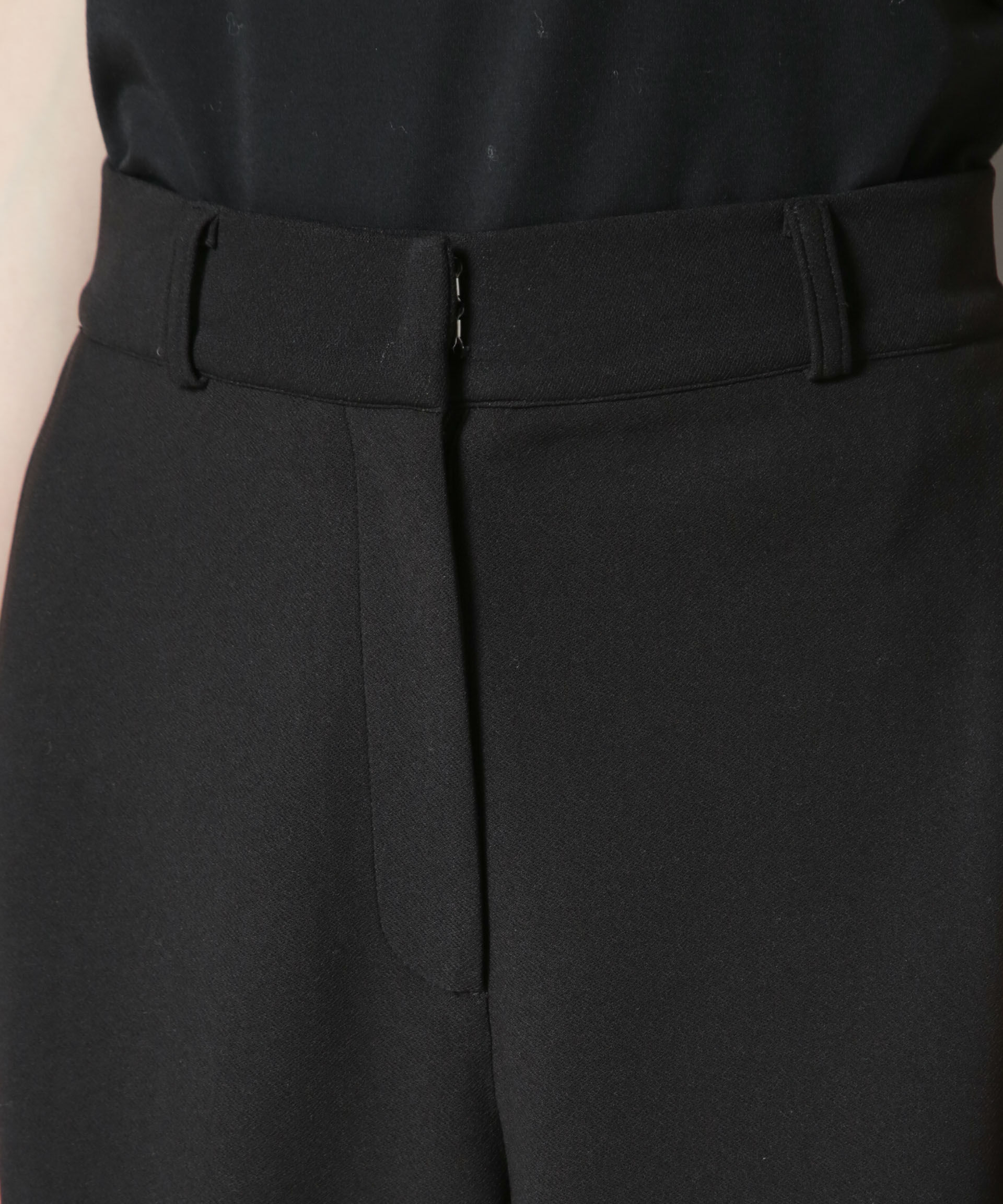 nano･universe「サイドタックカットジョーゼットパンツ」|チノ|