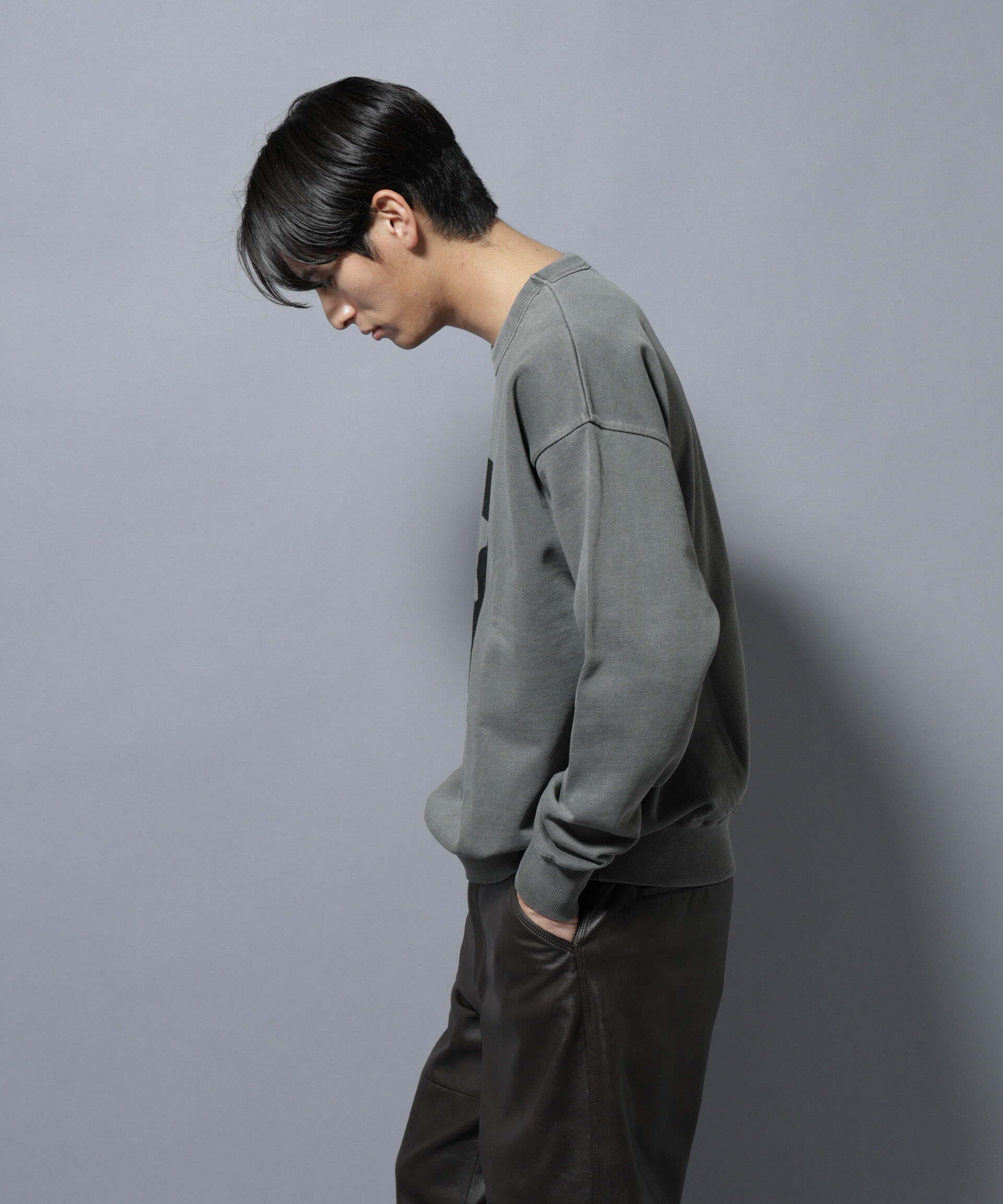 nano･universe「ヴィンテージライク エディトリアル デザインスウェット」|Tシャツ・カットソー|