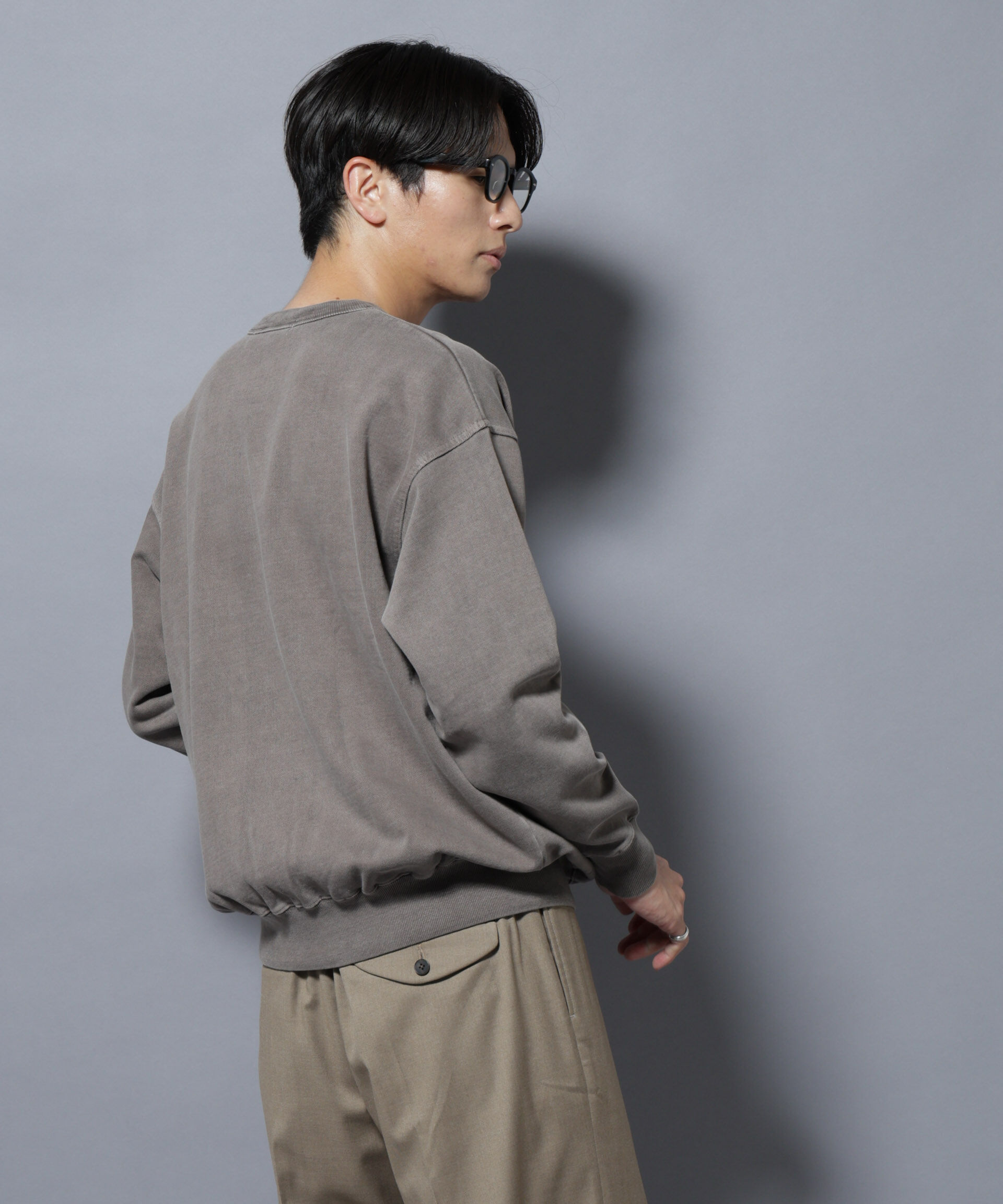 nano･universe「ヴィンテージライク エディトリアル デザインスウェット」|Tシャツ・カットソー|