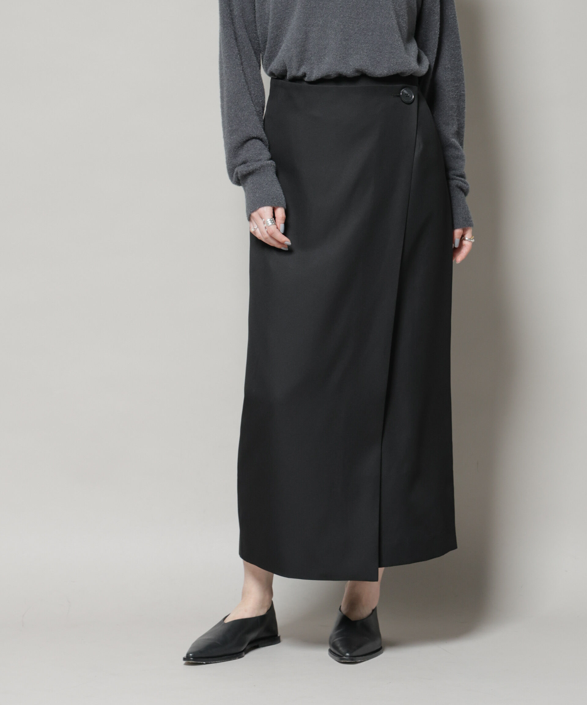 nano･universe「ラップ風スカート」|スカート|