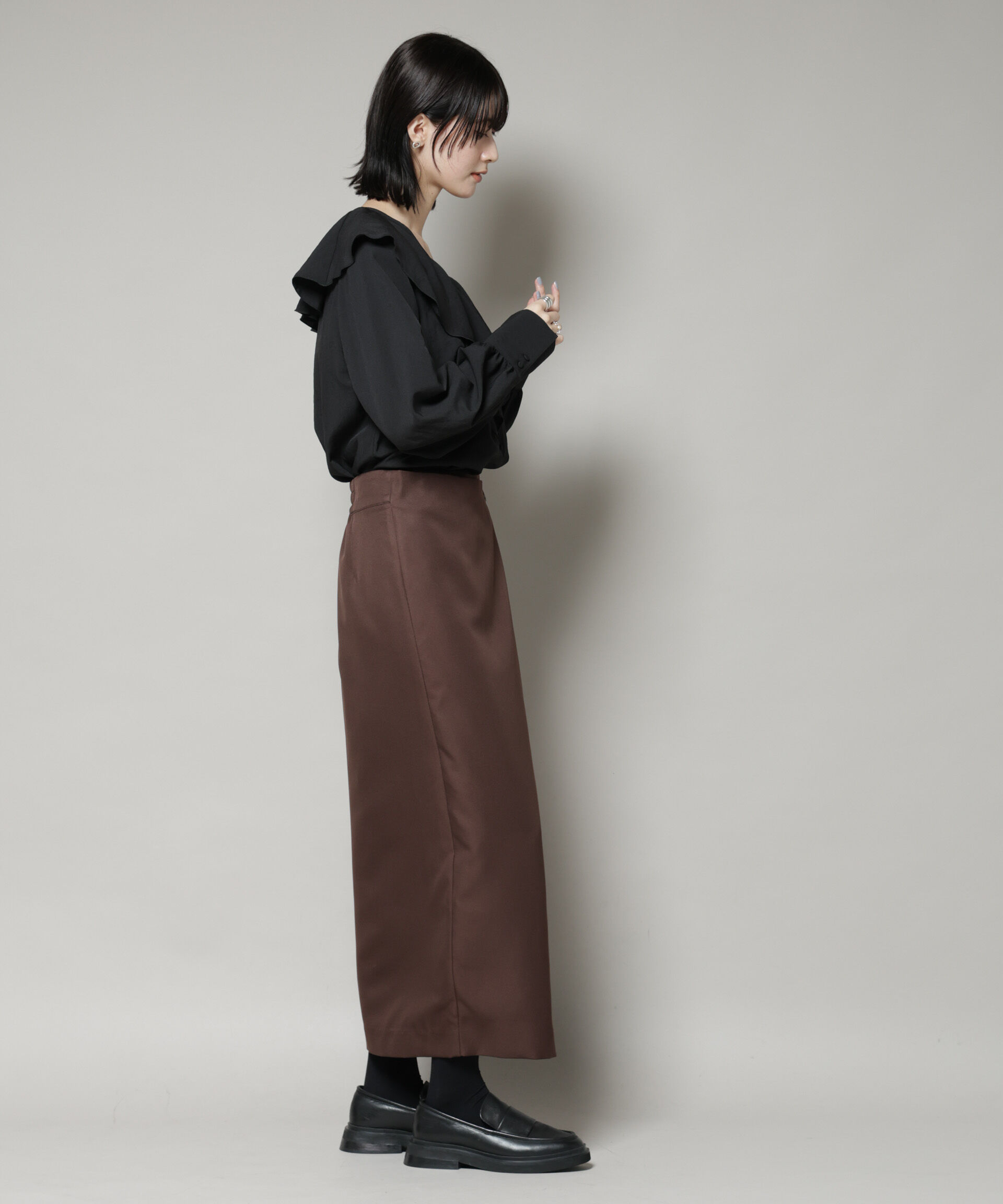 nano･universe「ラップ風スカート」|スカート|