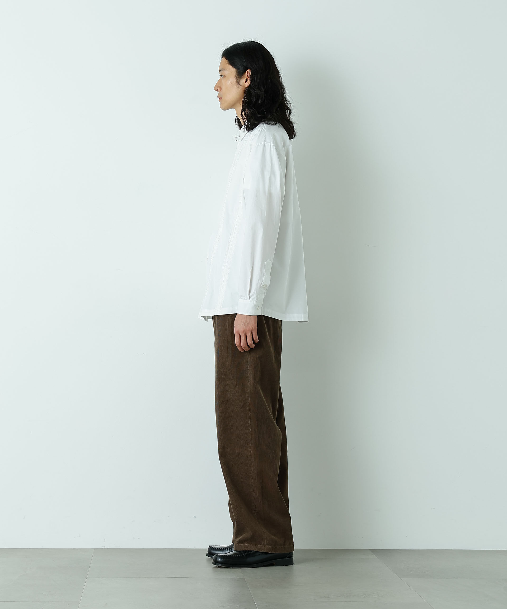  「「HOTEL LACE」デザインステッチロングスリーブシャツ」|シャツ・ブラウス|