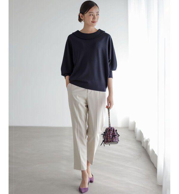 組曲「ハンサムツイルテーパード パンツ」|その他|アイボリー系