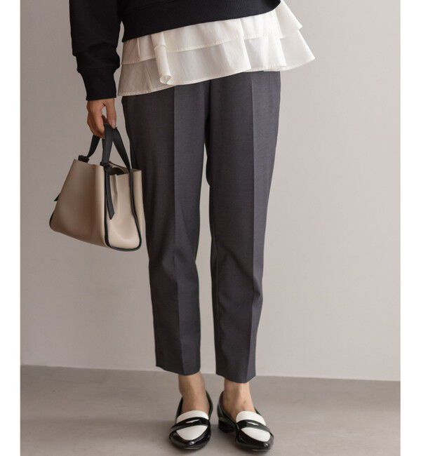 組曲「ハンサムツイルテーパード パンツ」|その他|グレー系
