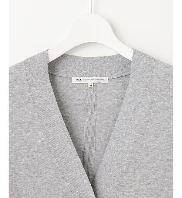 23区「【洗える】スビンハイツイストコットン カーディガン」|ニット・セーター|