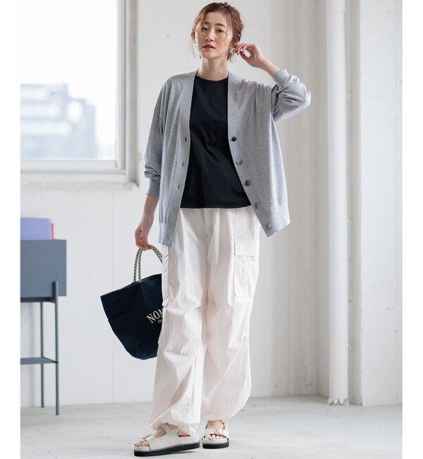 23区「【洗える】スビンハイツイストコットン カーディガン」|ニット・セーター|