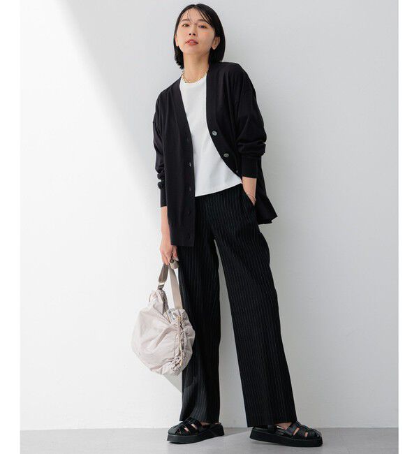 23区「【洗える】スビンハイツイストコットン カーディガン」|ニット・セーター|