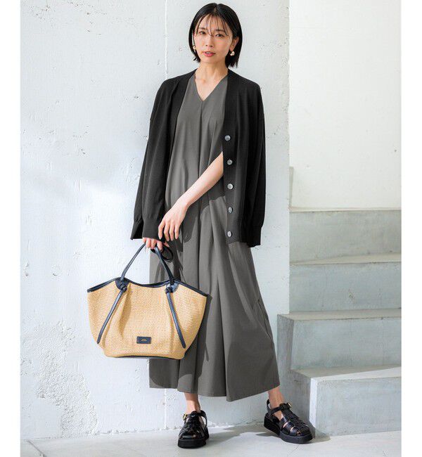 23区「【洗える】スビンハイツイストコットン カーディガン」|ニット・セーター|