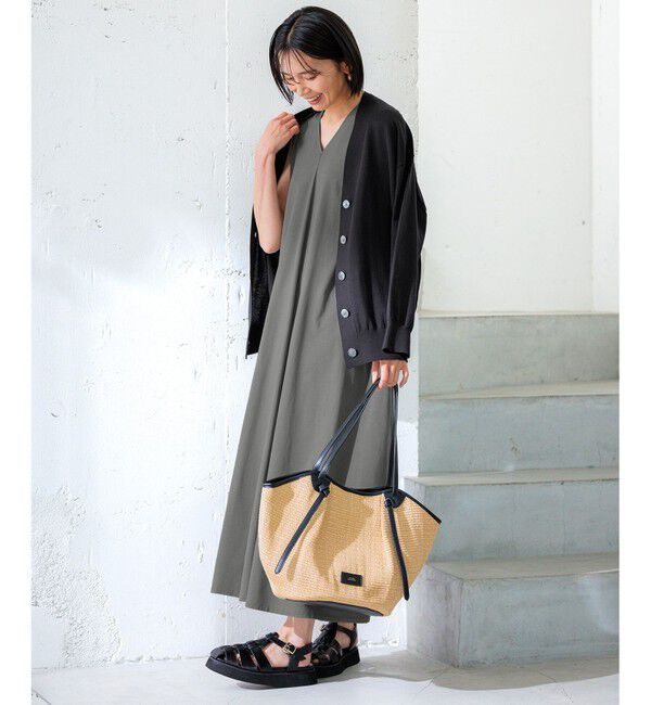 23区「【洗える】スビンハイツイストコットン カーディガン」|ニット・セーター|