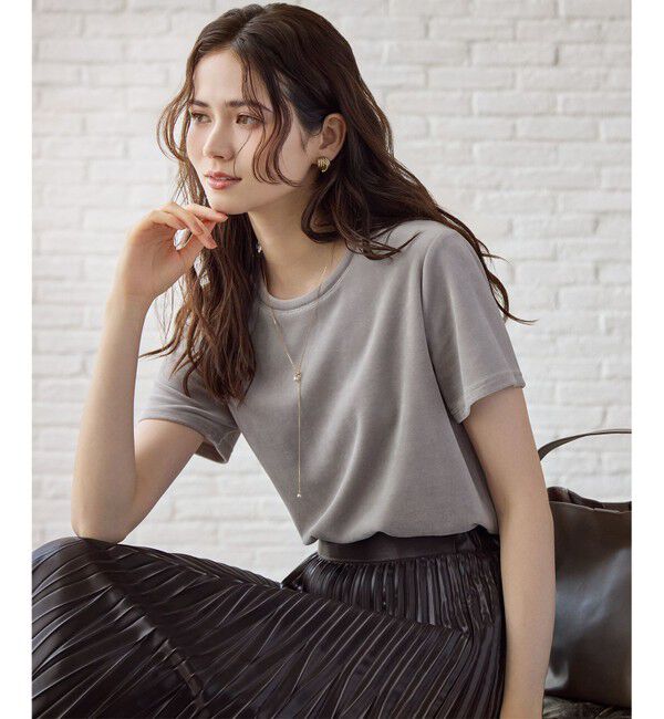 23区「【洗える】レザーライクプリーツ スカート」|スカート|