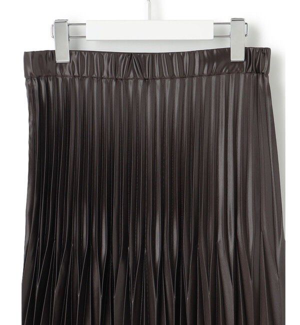 23区「【洗える】レザーライクプリーツ スカート」|スカート|