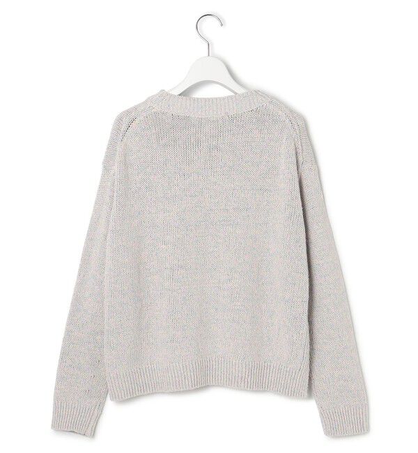 23区「【洗える】コットンルレックスリリー カラーニット」|ニット・セーター|