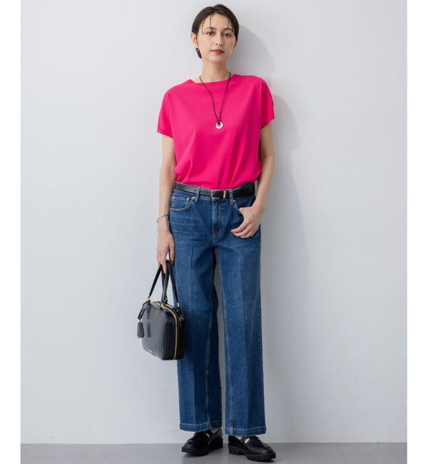 23区「【新色追加/洗える】レーヨンポリエステルストレッチ プルオーバー ニット」|ニット・セーター|