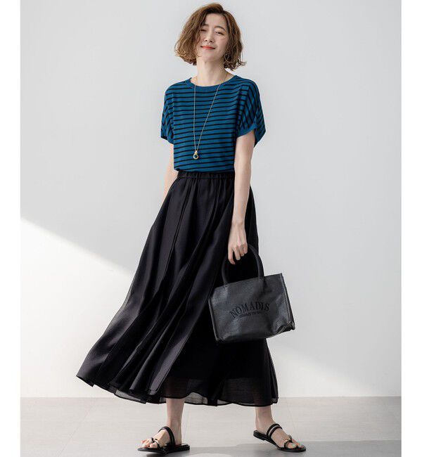 23区「【新色追加/洗える】レーヨンポリエステルストレッチ プルオーバー ニット」|ニット・セーター|