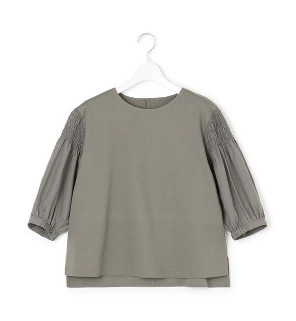 23区「【汗じみ防止/洗える】ギャザーディテール カットソー」|Tシャツ・カットソー|