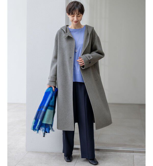 23区「【滝沢眞規子さん着用/VERY掲載】MANTECOPureリバー フード ロングコート」|その他|