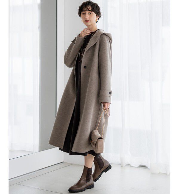 23区「【滝沢眞規子さん着用/VERY掲載】MANTECOPureリバー フード ロングコート」|その他|