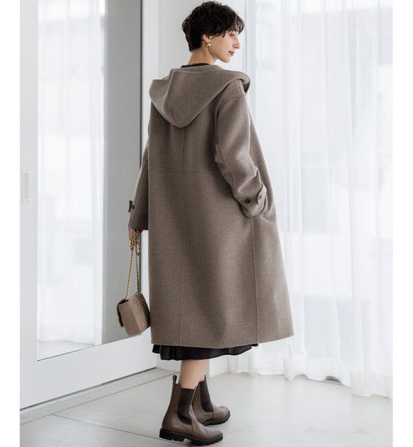 23区「【滝沢眞規子さん着用/VERY掲載】MANTECOPureリバー フード ロングコート」|その他|