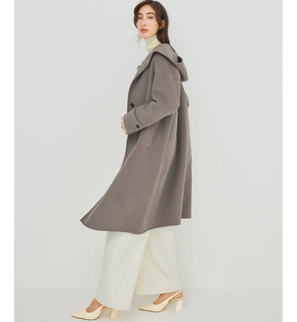 23区「【滝沢眞規子さん着用/VERY掲載】MANTECOPureリバー フード ロングコート」|その他|