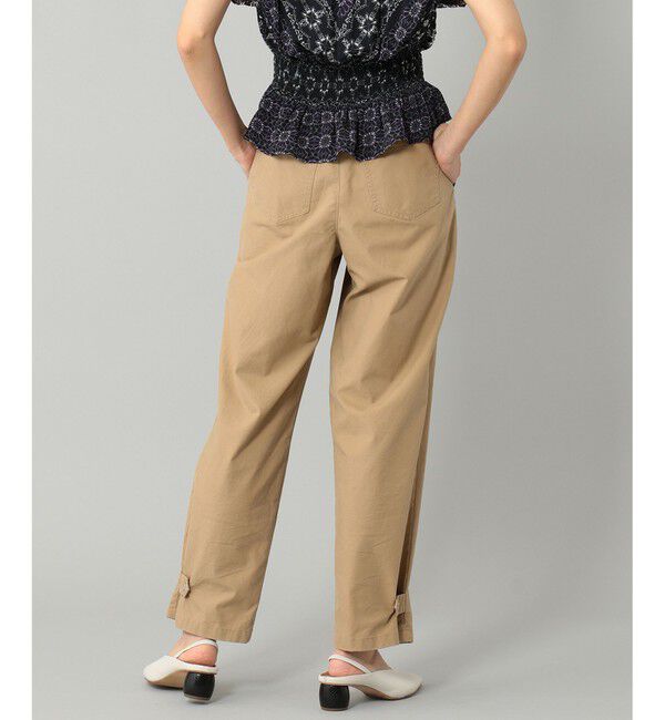 GRACE CONTINENTAL「刺繍テーパードパンツ」|チノ|