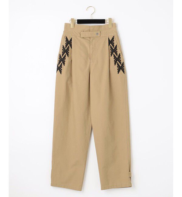 GRACE CONTINENTAL「刺繍テーパードパンツ」|チノ|