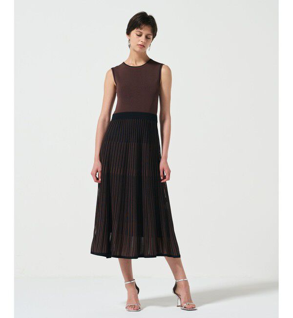 Diagram「バイカラーシアーニットワンピース」|ワンピース|