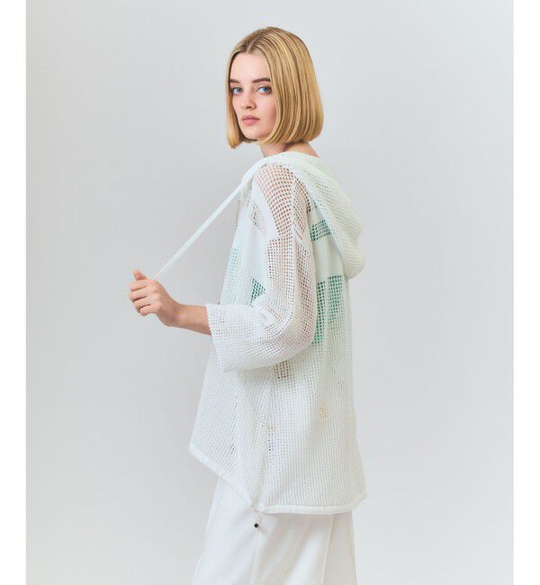 Grace Class「ボーダーメッシュフーディ」|パーカー|