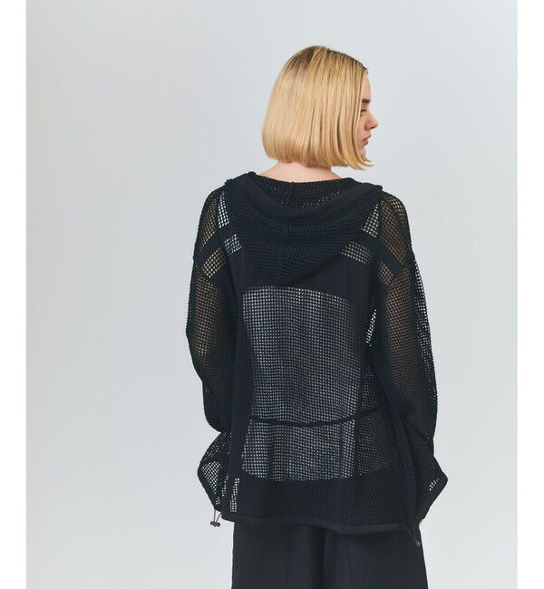 Grace Class「ボーダーメッシュフーディ」|パーカー|