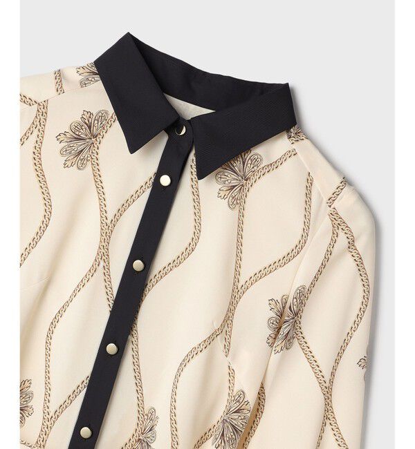 Grace Class「スカーフプリントシャツワンピース」|ワンピース|