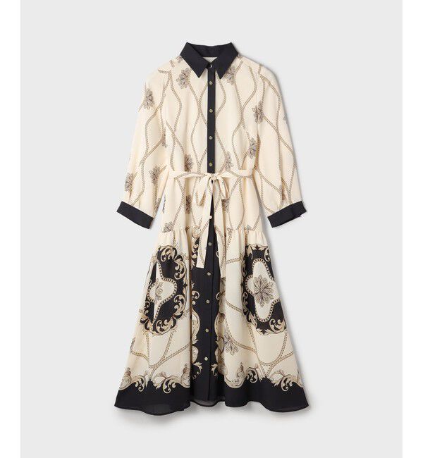 Grace Class「スカーフプリントシャツワンピース」|ワンピース|