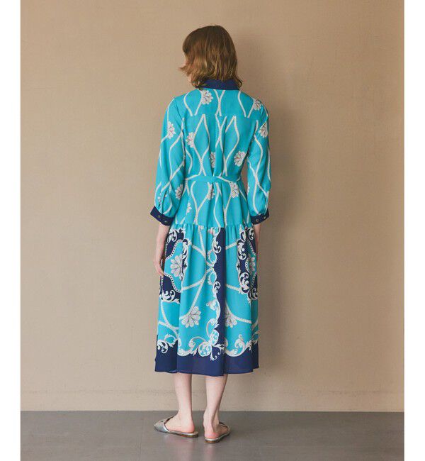 Grace Class「スカーフプリントシャツワンピース」|ワンピース|