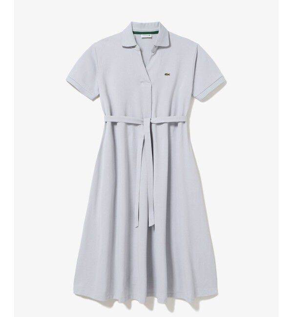 LACOSTE「スキッパーネックポロドレス / マキシ丈フレアワンピース」|ワンピース|
