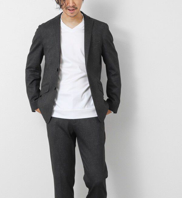 NOLLEY'S goodman「《ビジカジ対応》シルケットスムースドレスL/S V Tシャツ 25AW」|Tシャツ・カットソー|