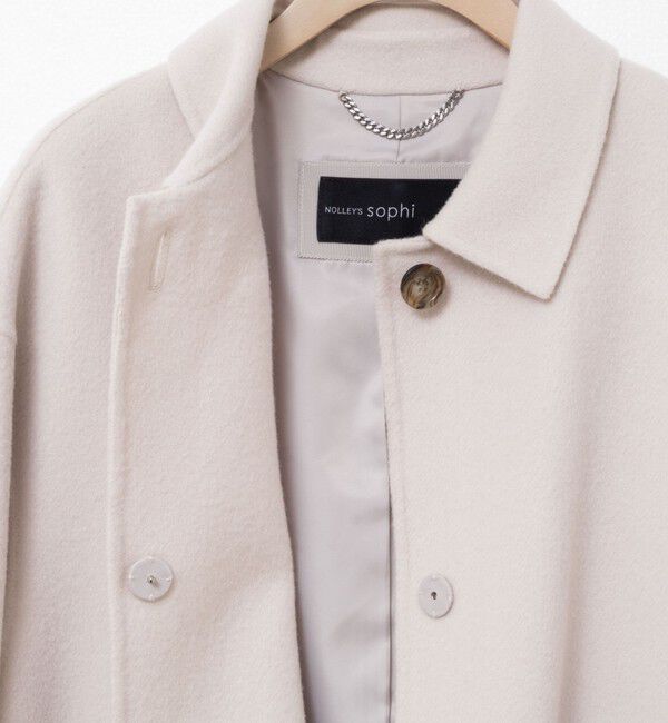 NOLLEY'S sophi「SUPER140リバーステンカラーコート」|ステンカラーコート|