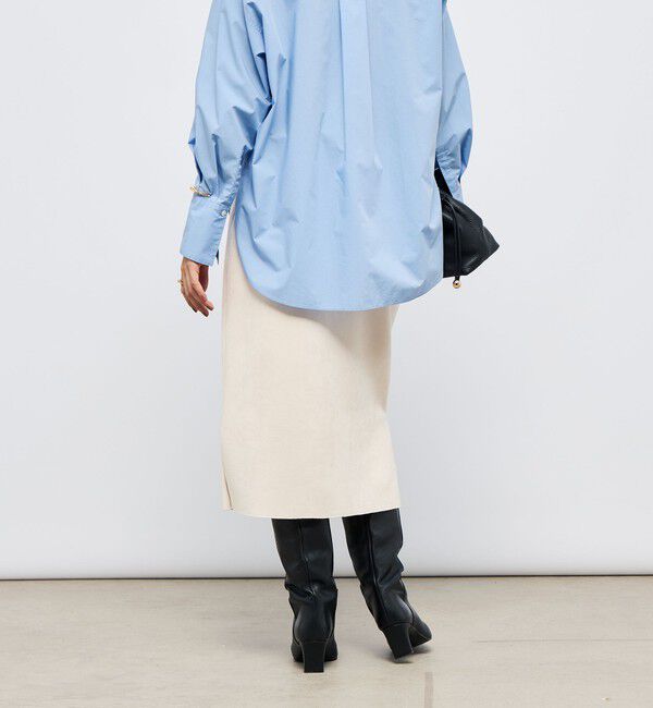 NOLLEY'S sophi「ウォッシャブルスエードダンボールタイトスカート」|タイト|
