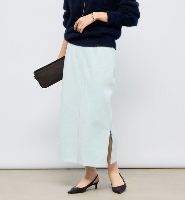 NOLLEY'S sophi「ウォッシャブルスエードダンボールタイトスカート」|タイト|
