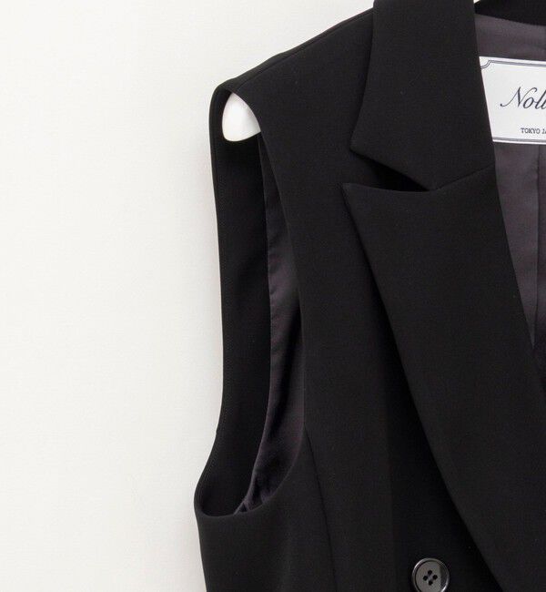 NOLLEY'S「《セットアップ対応》ウォッシャブルダブルクロスジレ」|ベスト・ジレ|