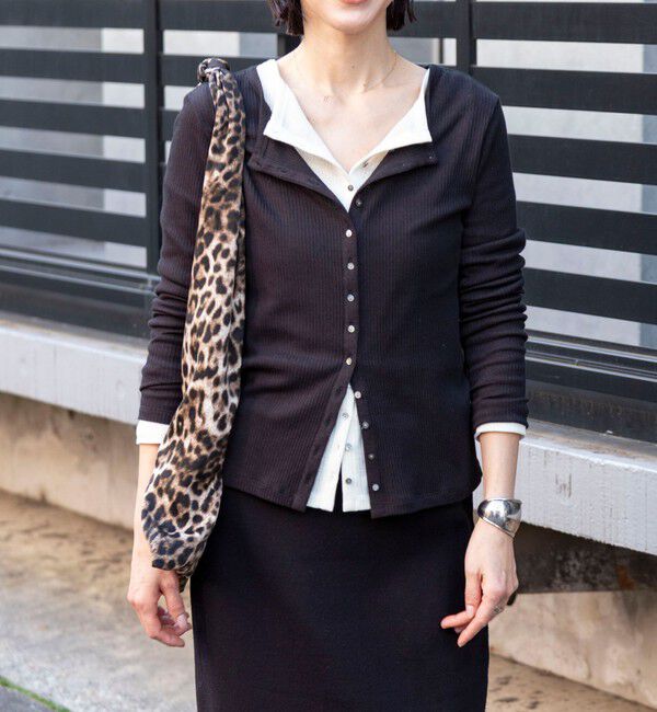 NOLLEY'S「ウォッシャブルナチュラルテレコ2WAYカーデ」|カーディガン|