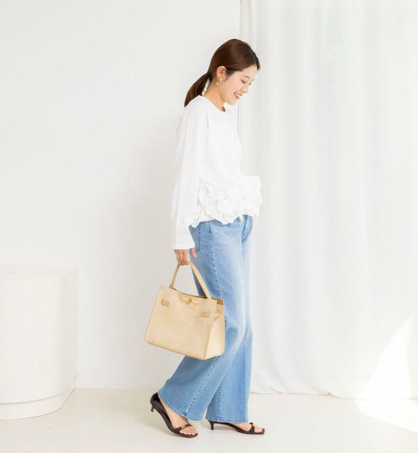 NOLLEY'S「【WEB限定】ウォッシャブルフラワーモチーフカーディガン」|カーディガン|