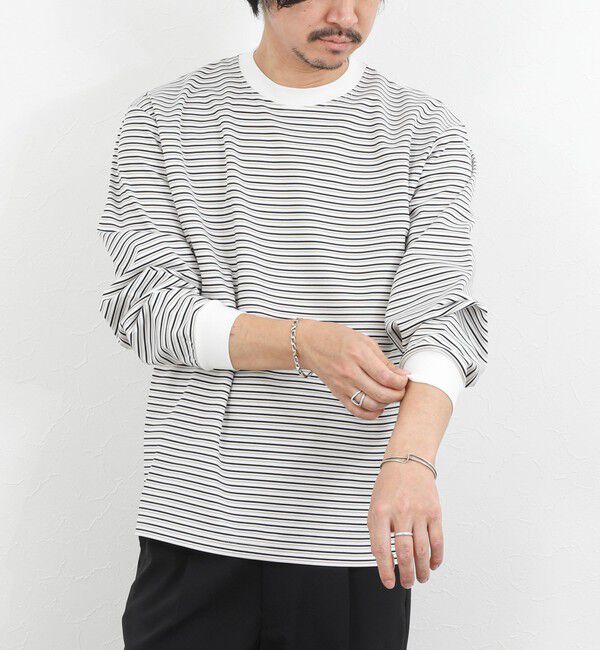 NOLLEY'S goodman「シルケットボーダーロンＴ 26SS」|Tシャツ・カットソー|