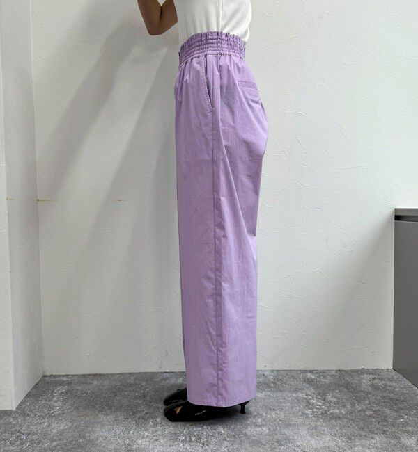 fredy emue「綿ナイロンストレッチセミワイドパンツ」|チノ|