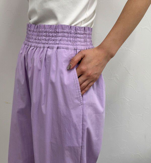 fredy emue「綿ナイロンストレッチセミワイドパンツ」|チノ|