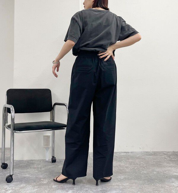 fredy emue「綿ナイロンストレッチセミワイドパンツ」|チノ|