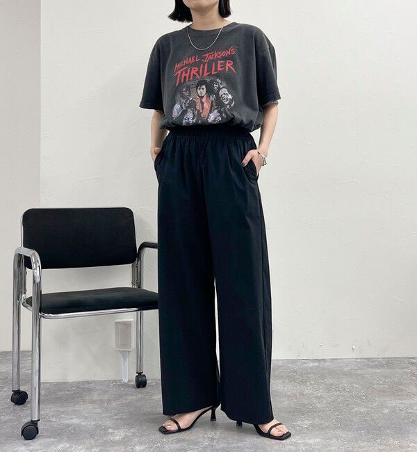 fredy emue「綿ナイロンストレッチセミワイドパンツ」|チノ|