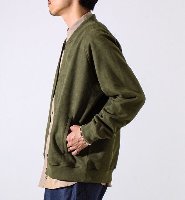 GLOSTER「【秋の新定番】フェイクスエードMA-1ジップブルゾン」|ブルゾン・スタジャン|