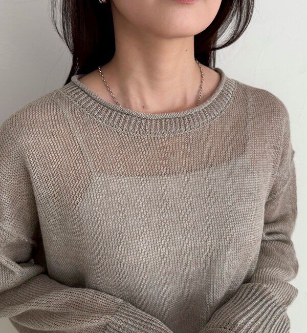 fredy emue「LINEN100ニットプルオーバー」|ニット・セーター|