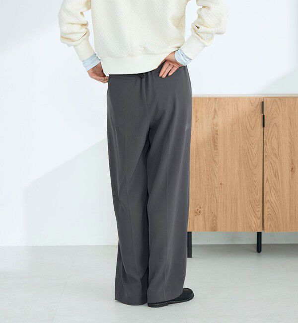 fredy emue「【オン・オフ対応/高身長サイズあり】とろみツイルタックスラックス」|スラックス|