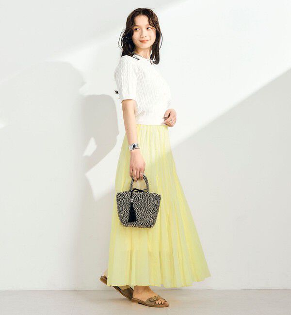 fredy emue「COTTONマチ付きギャザースカート」|スカート|