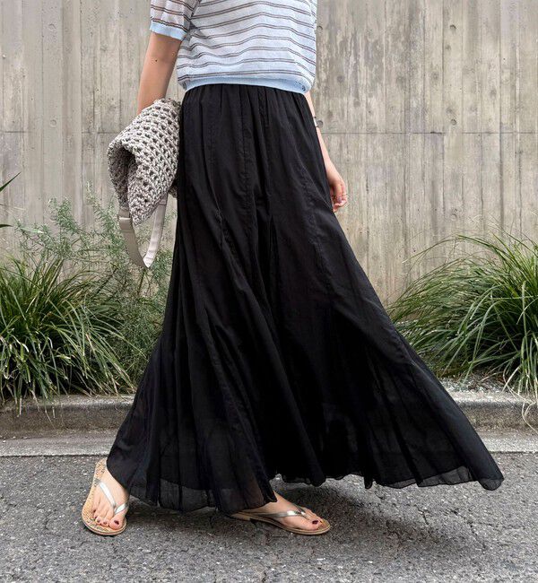 fredy emue「COTTONマチ付きギャザースカート」|スカート|