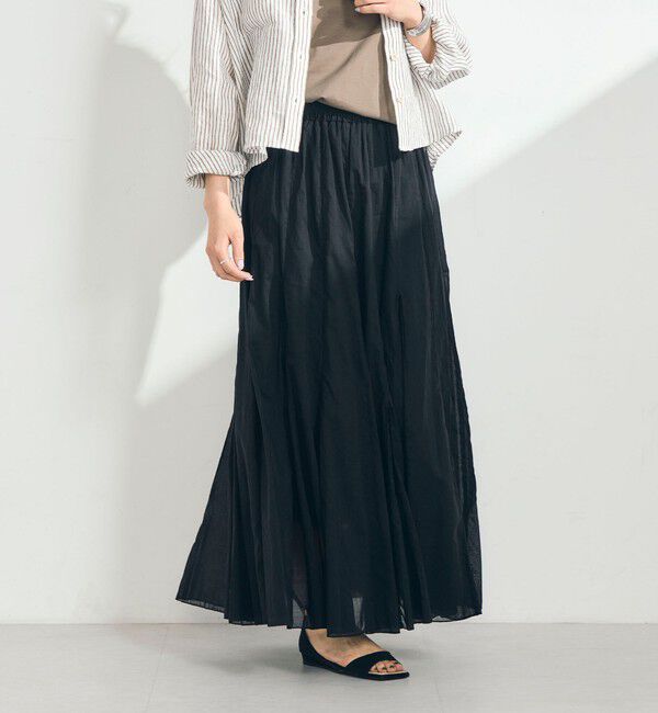 fredy emue「COTTONマチ付きギャザースカート」|スカート|